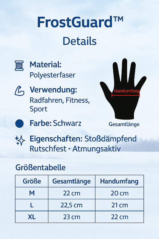 FrostGuardTM - Thermo Handschuhe - für maximale Wärme und Schutz bei jedem Frost ❄️