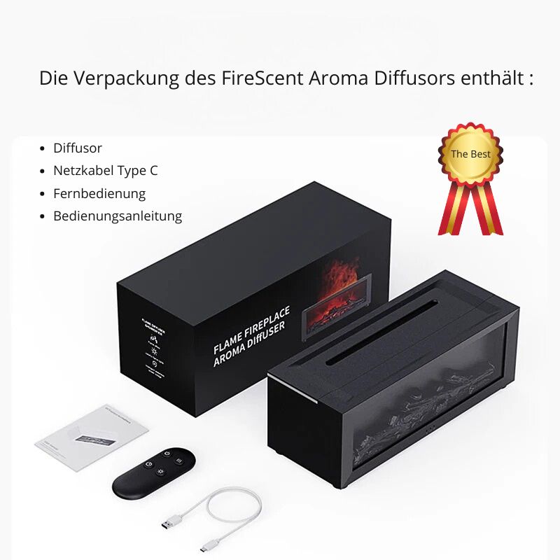 FireScent Aroma Diffusor mit Kamin Ambiente