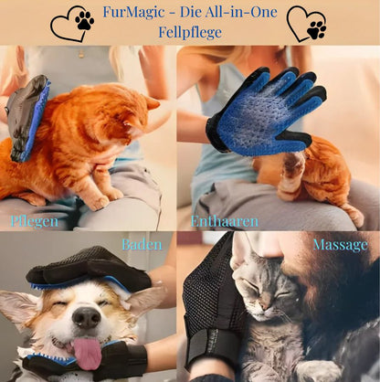 FurMagic Fellpflege Handschuh🧤 - für eine sanfte Pflege und glückliche Haustiere 🐕