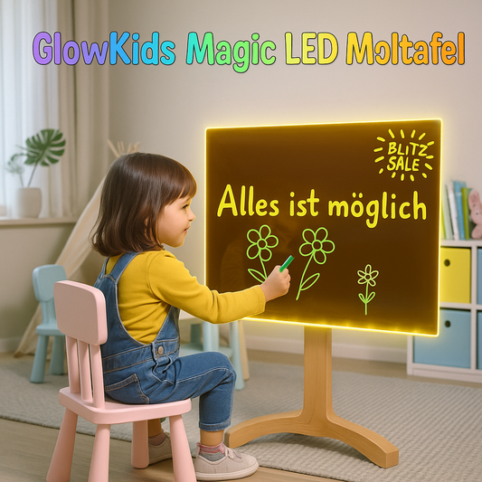 🌈 GlowKids Magic LED Maltafel  „Malen, Leuchten, Staunen!“ 😍