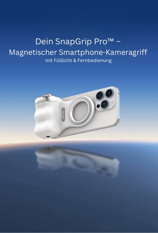 📸 SnapGrip Pro™ – Magnetischer Smartphone-Kameragriff mit Fülllicht & Fernbedienung 🎥✨
