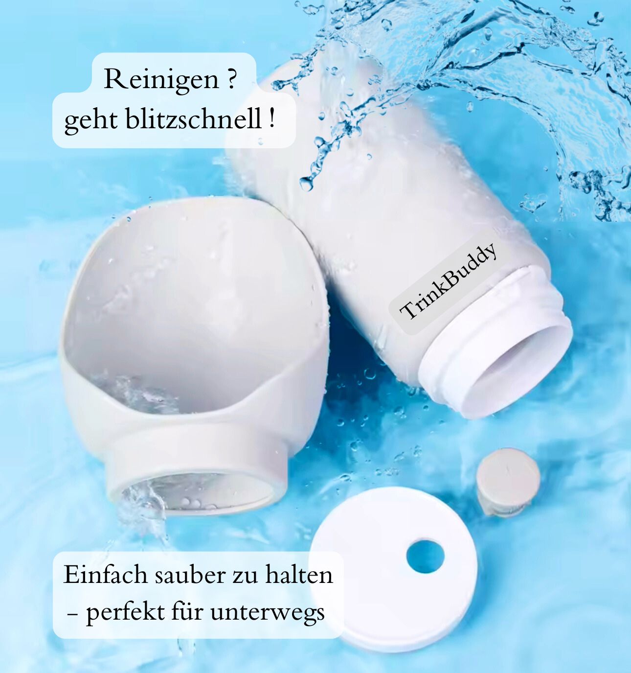 TrinkBuddy - frisches Wasser immer dabei - für deinen besten Freund 🐶