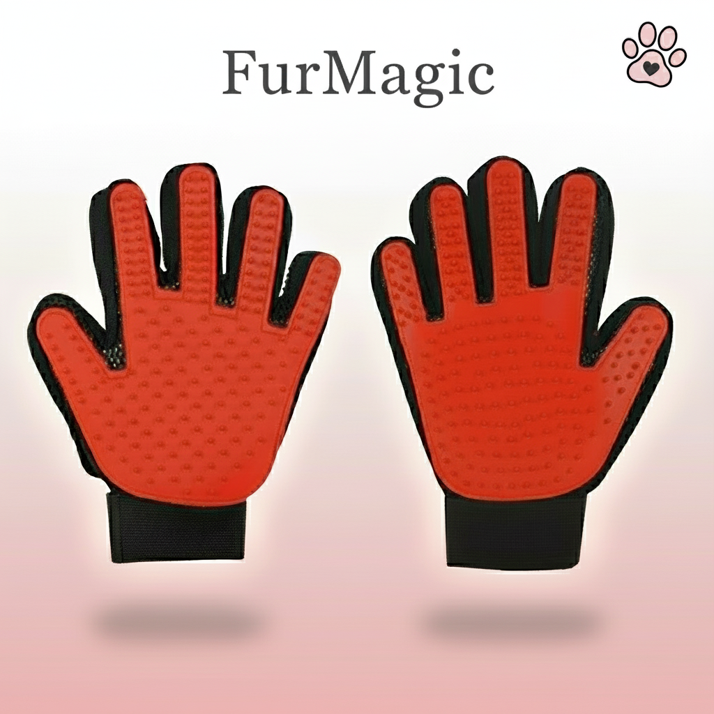 FurMagic Fellpflege Handschuh🧤 - für eine sanfte Pflege und glückliche Haustiere 🐕