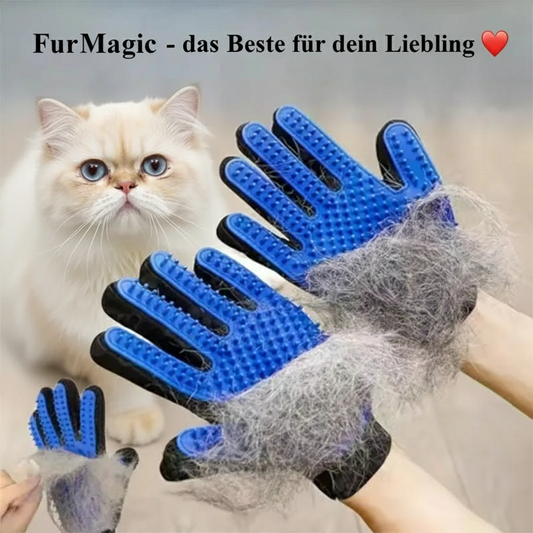 FurMagic Fellpflege Handschuh🧤 - für eine sanfte Pflege und glückliche Haustiere 🐕