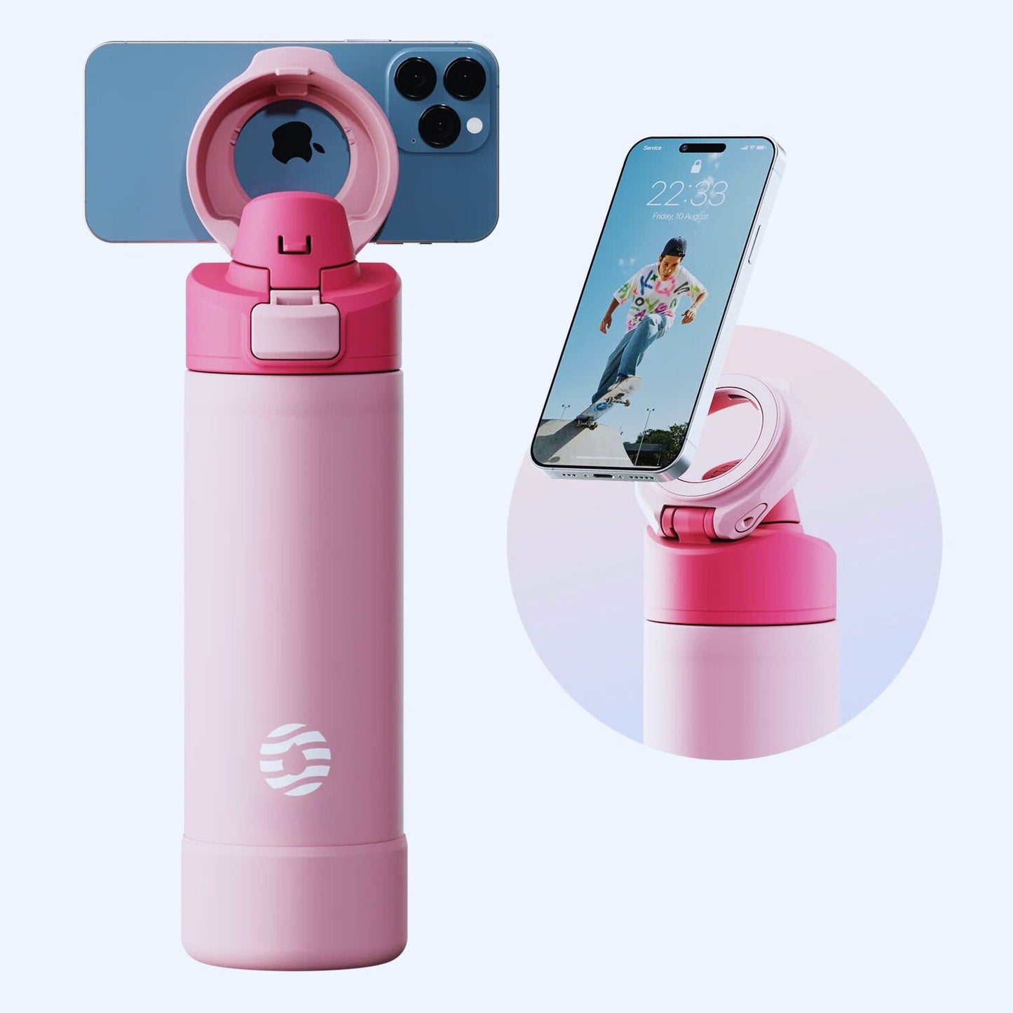 NeoTherm - deine innovative Edelstahl Thermoflasche mit magnetischer Handyhalterung 💯