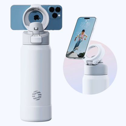 NeoTherm - deine innovative Edelstahl Thermoflasche mit magnetischer Handyhalterung 💯